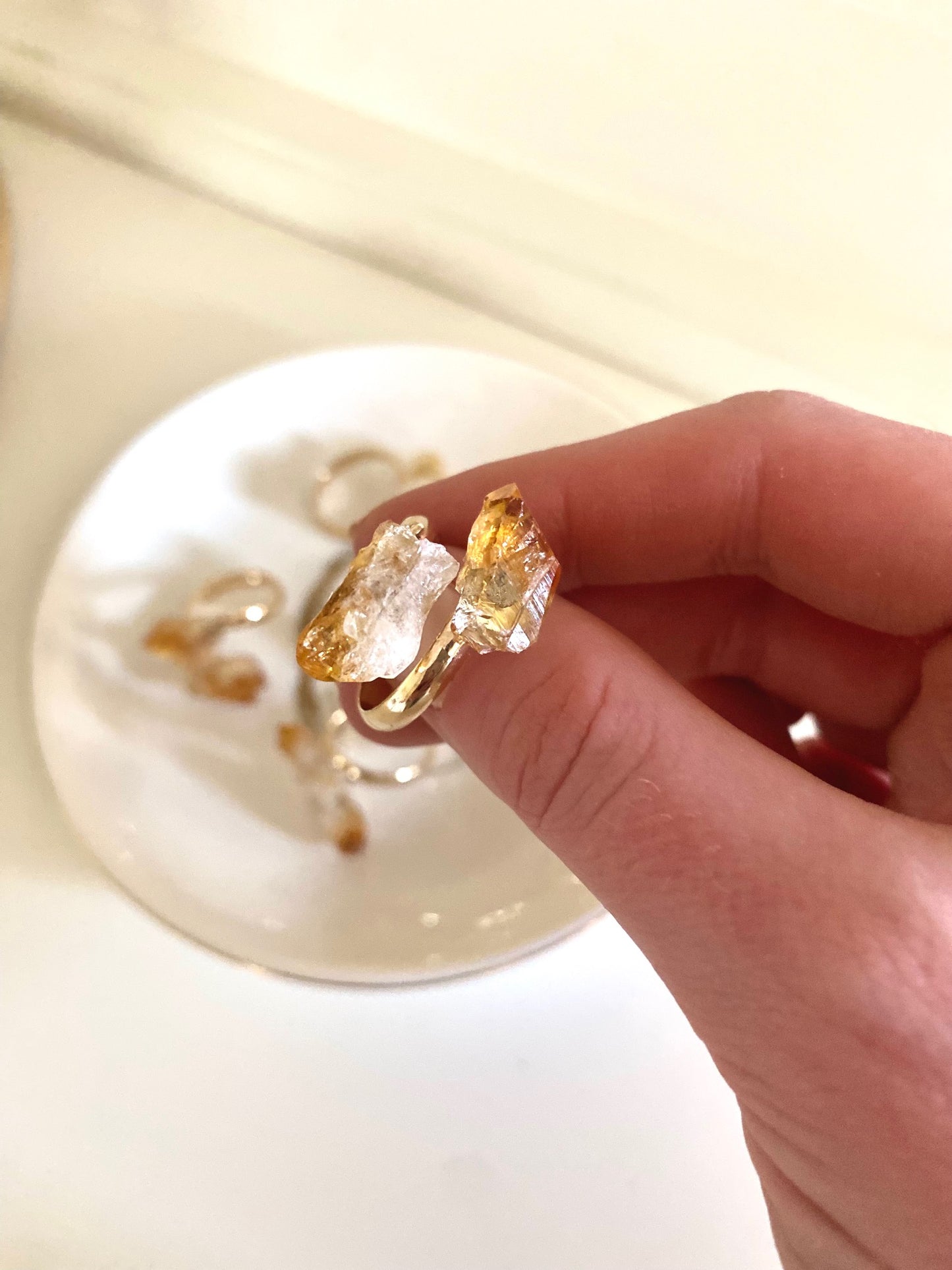 Citrine Adjustable Ring (Abundance, Prosperity, Manifestation)
