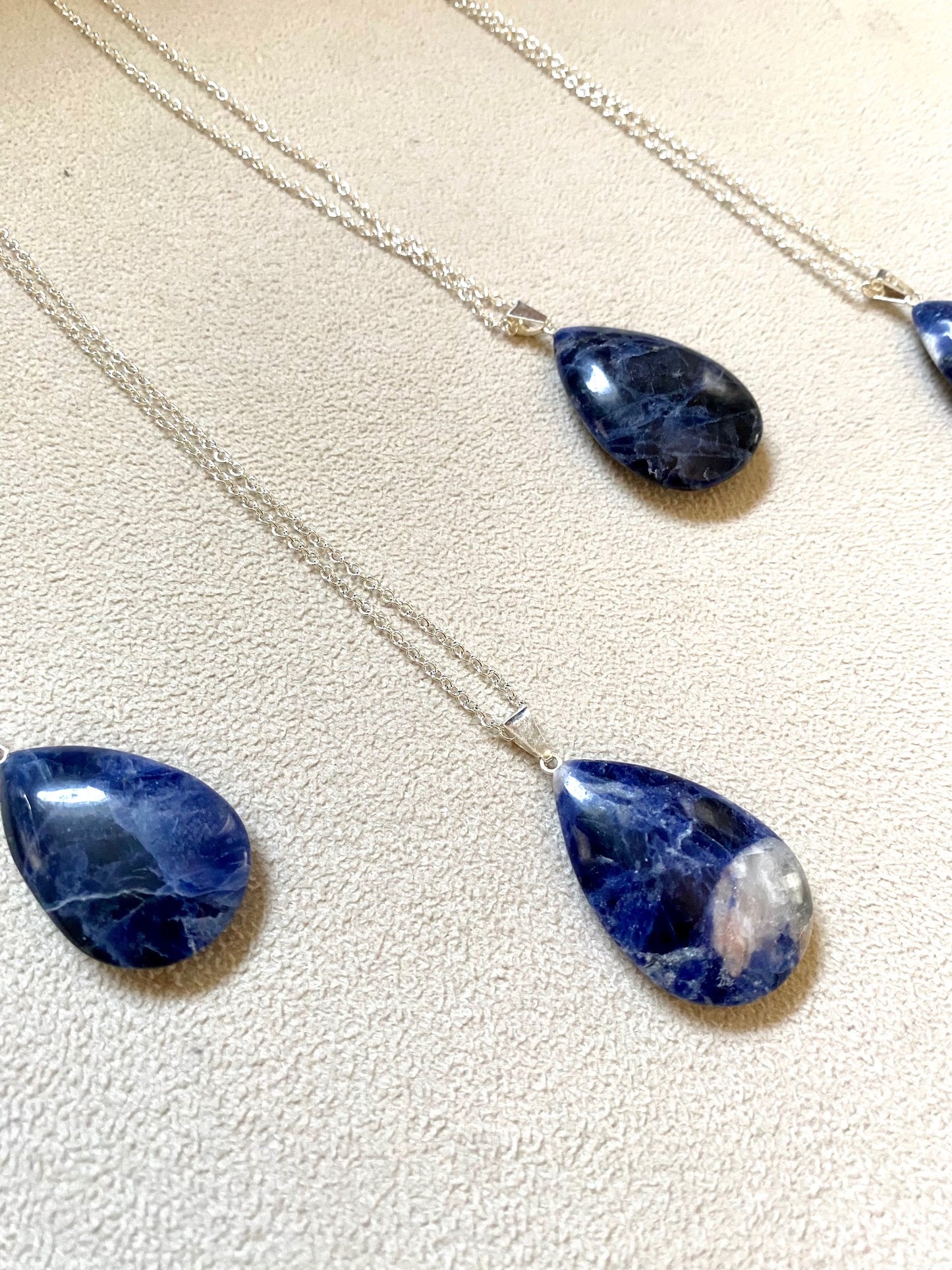 Sodalite Pendant Necklace (Amplify & Balance Energy, Clarity, Communication)