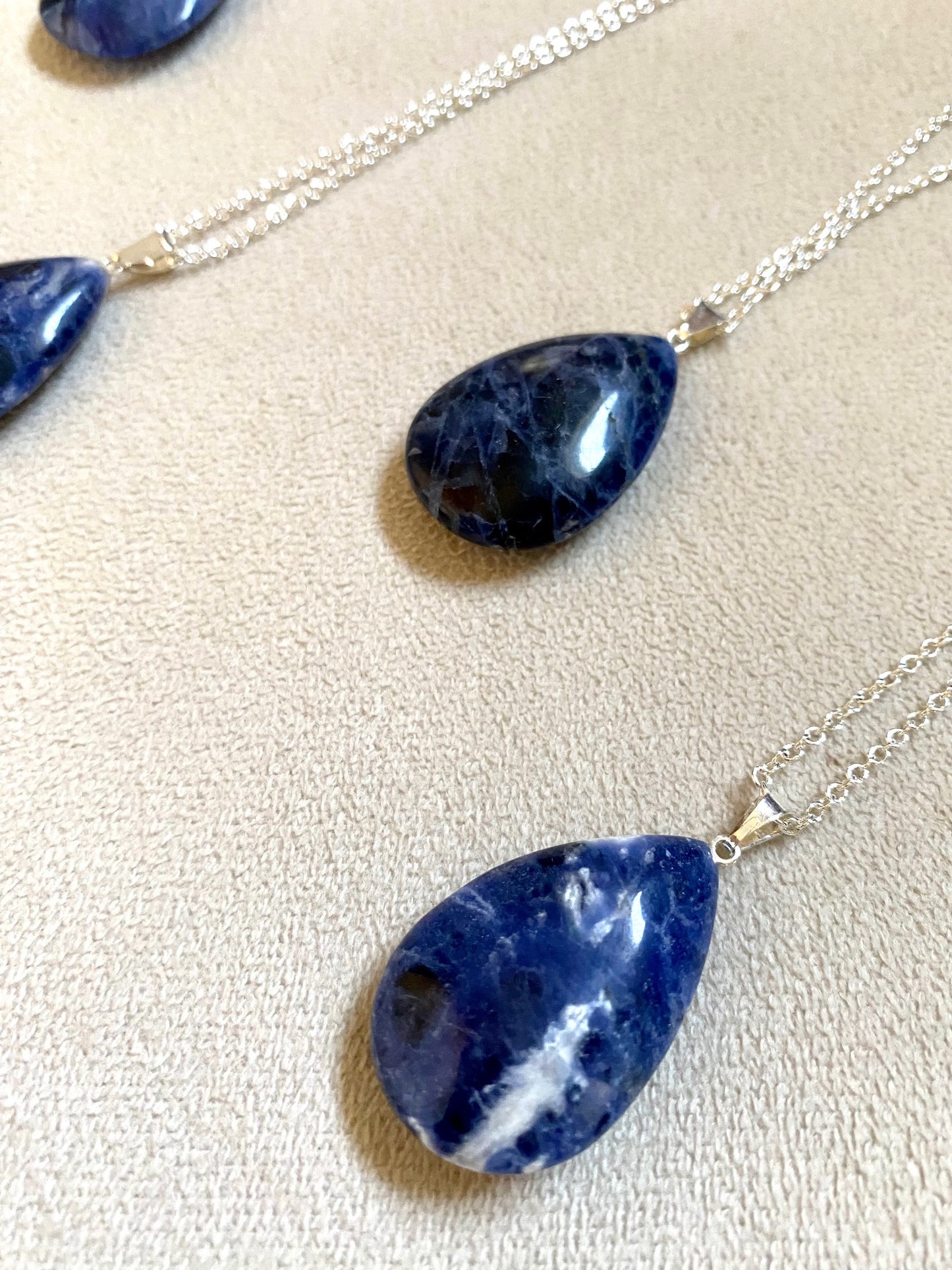 Sodalite Pendant Necklace (Amplify & Balance Energy, Clarity, Communication)
